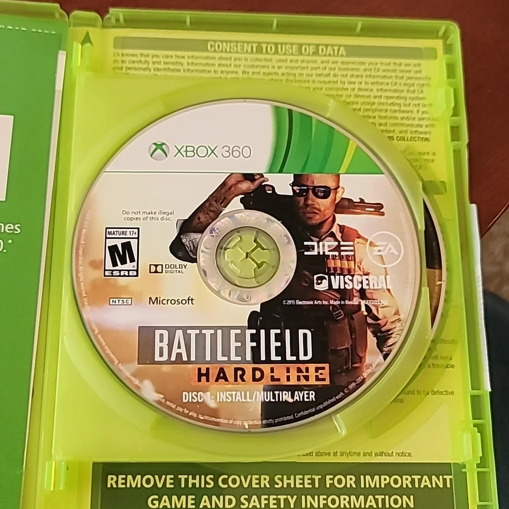 XBOX 360 Battlefield Hardline Deluxe Edition Mature 17+New and Never Used Discs